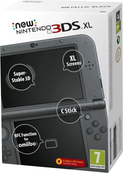 Nintendo New 3DS XL schwarz