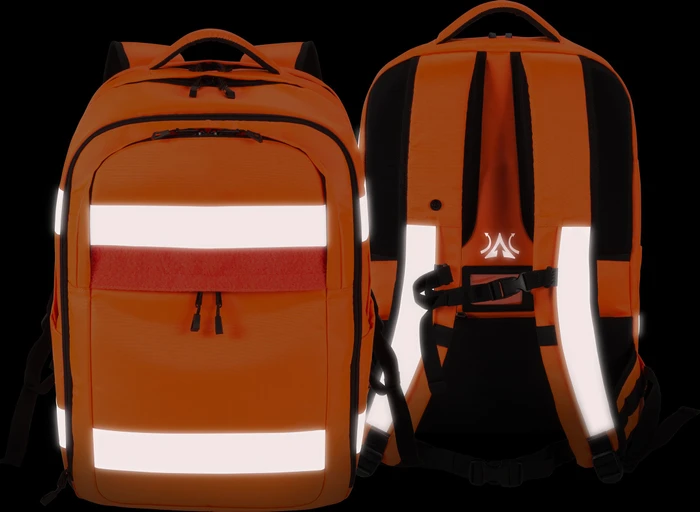 Dicota Hi-Vis 32-38 Liter, Notebook Rucksack, orange