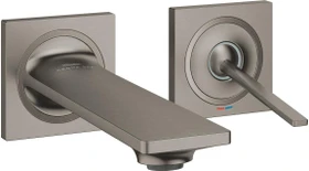Grohe Allure 2-Loch-Waschtischbatterie hard graphite gebürstet