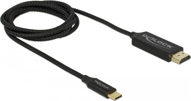DeLOCK USB-C 3.1 [Stecker] auf HDMI [Stecker] 4K 60Hz Adapterkabel schwarz, 1m