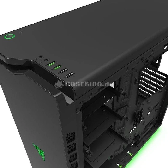 NZXT H440 Special Edition schwarz/grün, Acrylfenster, schallgedämmt