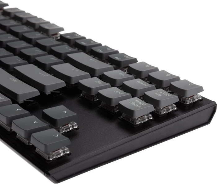 Keychron K1 V4, 80% TKL, LEDs RGB, schwarz, Gateron LOW PROFILE BLUE, USB/Bluetooth, US