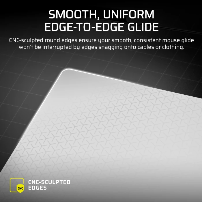 Corsair MM Glass Precision Gaming Mouse Pad - Large 450x400mm, grau