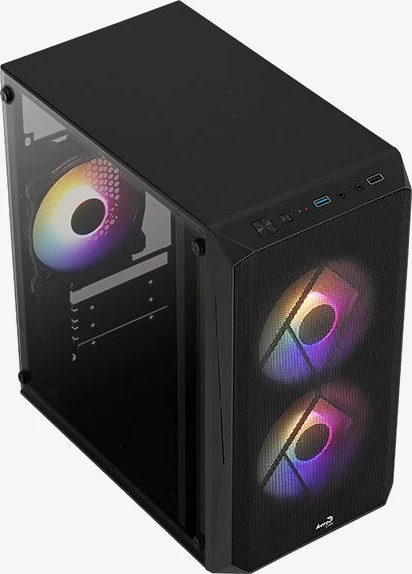 AeroCool CS-107, Lüfter LED RGB, Acrylfenster