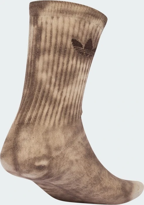 adidas Tie-Dye Crew Socken off white/wonder beige/dark brown, 3 Paare