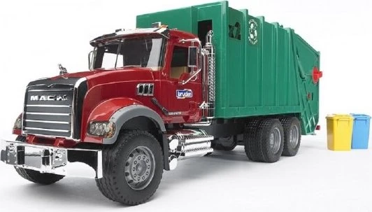 Bruder MACK Granite Müll-LKW (grün/rot)
