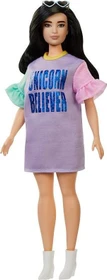 Mattel Barbie - Fashionistas im pastellfarbenen Kleid Curvy
