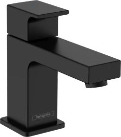 Hansgrohe Vernis Shape Standventil 70 mit Hebelgriff für Kaltwasser oder vorgemischtes Wasser ohne Ablaufgarnitur mattschwarz