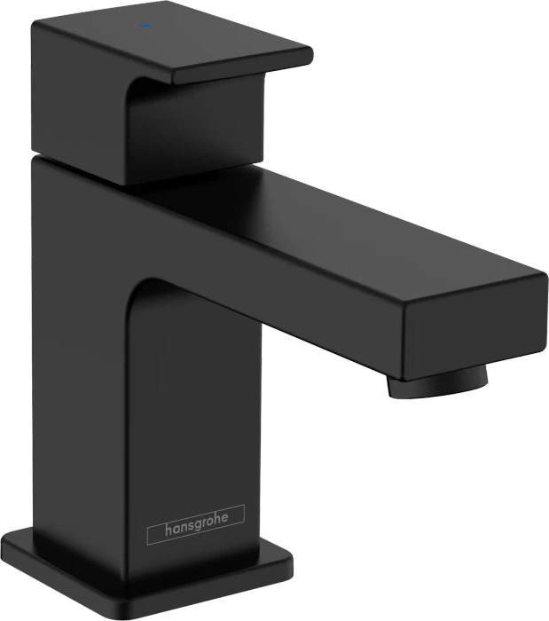 Hansgrohe Vernis Shape Standventil 70 mit Hebelgriff für Kaltwasser oder vorgemischtes Wasser ohne Ablaufgarnitur mattschwarz