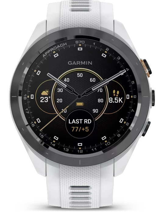 Garmin Approach S70 42mm GPS-Golfuhr black ceramic/white