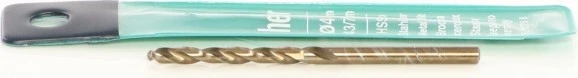 Heller 0900 HSS-G Super DIN 338 RN Stahlbohrer, 4x43x75mm, 1 Stück