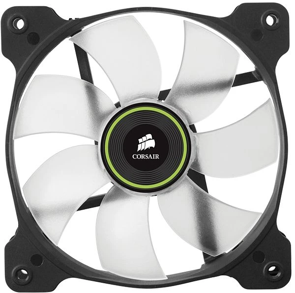 Corsair Air Series SP120 LED Green High Static Pressure, 120mm, 2er-Pack