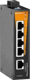 Weidmüller BL-Series Industrial Railmount Switch, 5x RJ-45 (IE-SW-BL05-5TX / 1240840000)