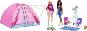 Mattel Barbie - Abenteuer zu zweit Camping-Spielset mit Zelt