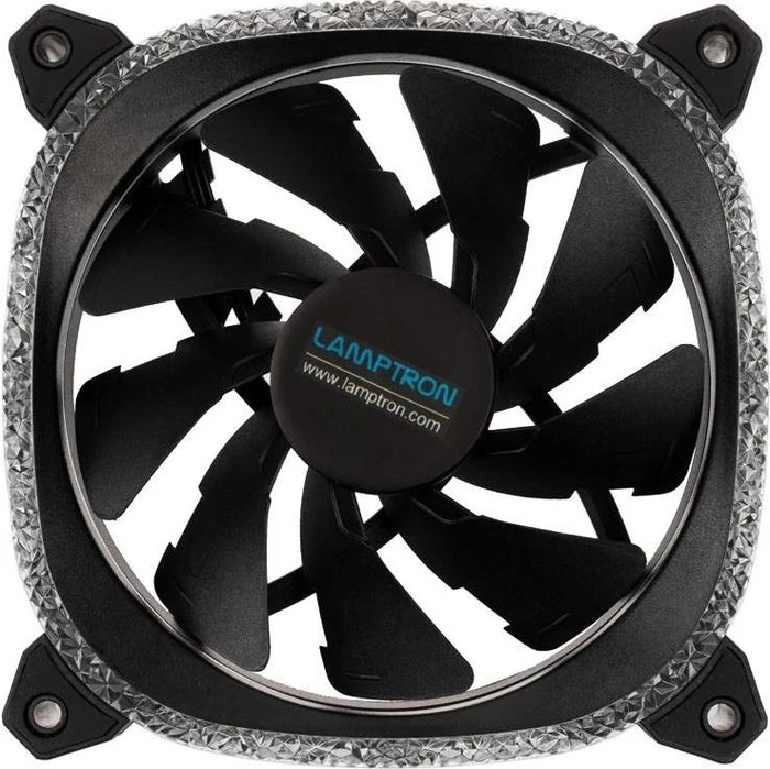 Lamptron Diamond+ ARGB 120 PWM schwarz, 120mm, 3er-Pack