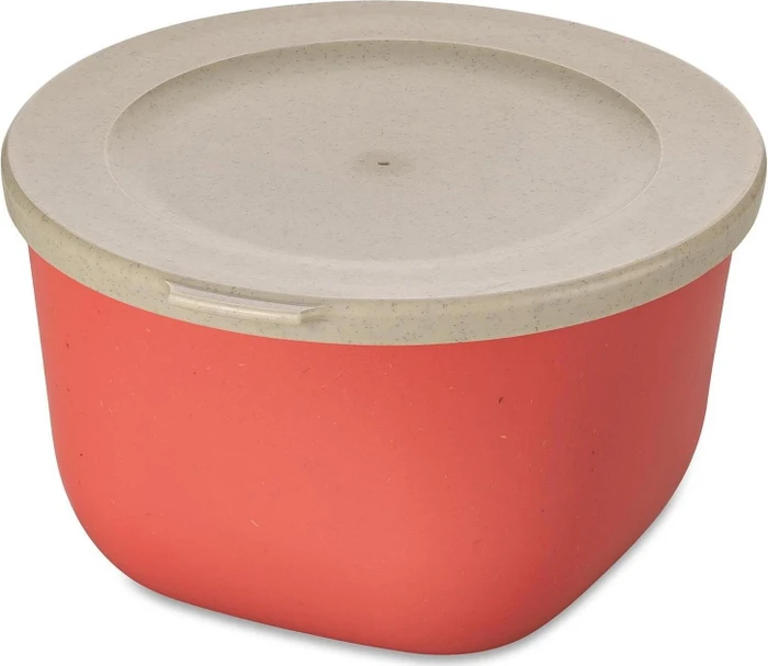 koziol Connect Box 1 mit Deckel Speisegefäß 1l nature coral