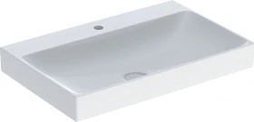 Geberit ONE Waschtisch Abgang vertikal 75cm, Hahnloch mittig, weiß/KeraTect