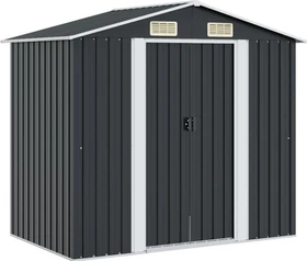 vidaXL Metall Gerätehaus 204x132cm anthrazit