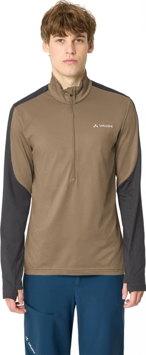 Vaude Livigno Halfzip II Fleece Funktionsshirt langarm black/oat (Herren)
