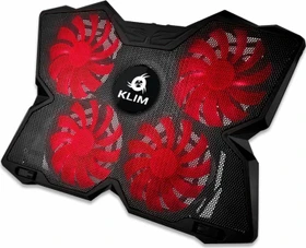 Klim Wind Laptop Cooling Pad, Notebook-Stand/Notebook-Kühler 11-19", schwarz/rot