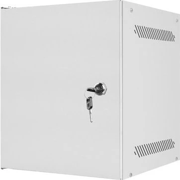 Lanberg WF10 Series 10" Rack Wandschrank 6HE, hängend, Flatpack, Stahltür, IP20, RAL 7035, 310mm tief
