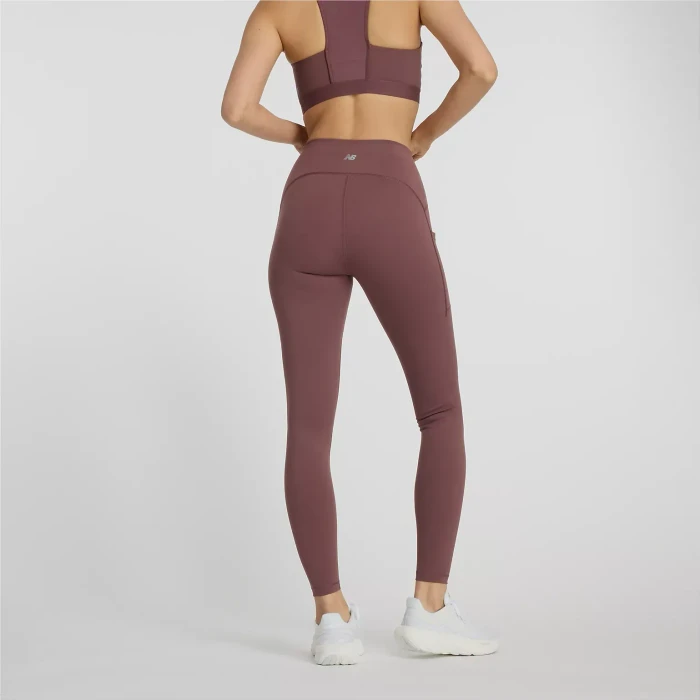 New Balance Sleek Pocket High Rise 27" Legging Hose lang licorice (Damen)