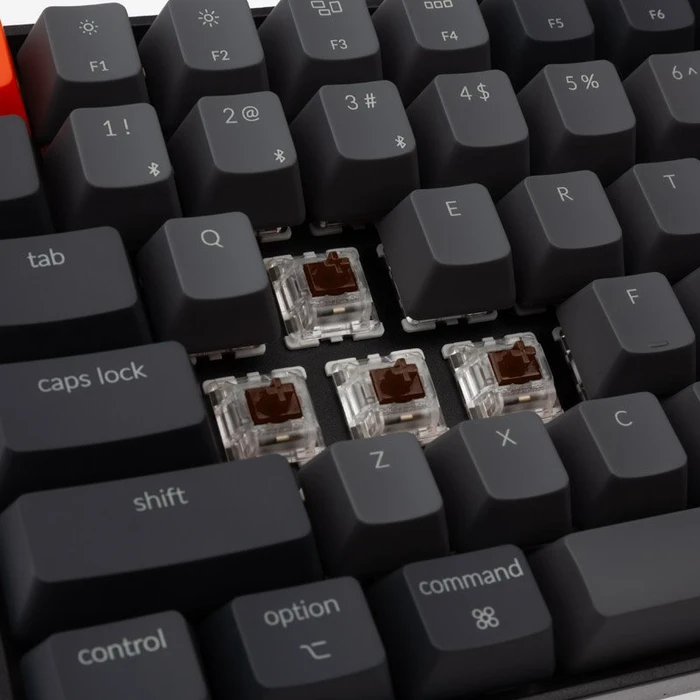 Keychron K2 V2, LEDs weiß, Gateron RED, USB/Bluetooth, DE