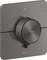 Hansgrohe Axor ShowerSelect ID softsquare Thermostat für 2 Verbraucher mit integrierter EN1717 Sicherungskombi brushed black chrome Vorschaubild