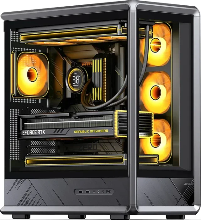 Jonsbo D401 Black, Glasfenster