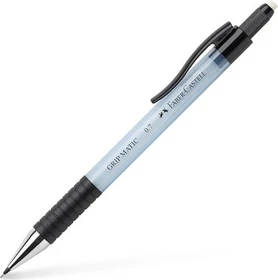 Faber-Castell Grip Matic 1377 Druckbleistift 0.7mm graphit, Sky Blue, Radierer