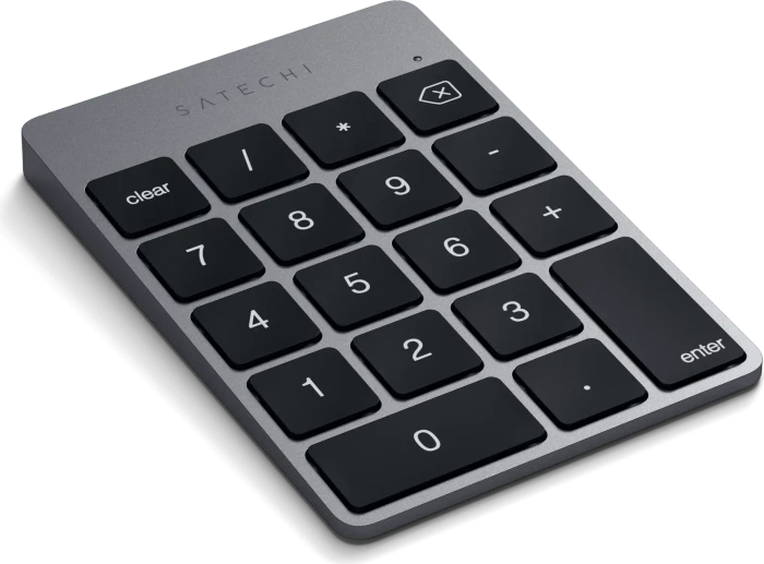 Satechi Aluminum Slim Wireless Keypad (USB-C), Space Gray, Bluetooth
