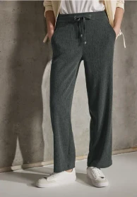 Street One Straight Leg Struktur Hose desert pine green (Damen)