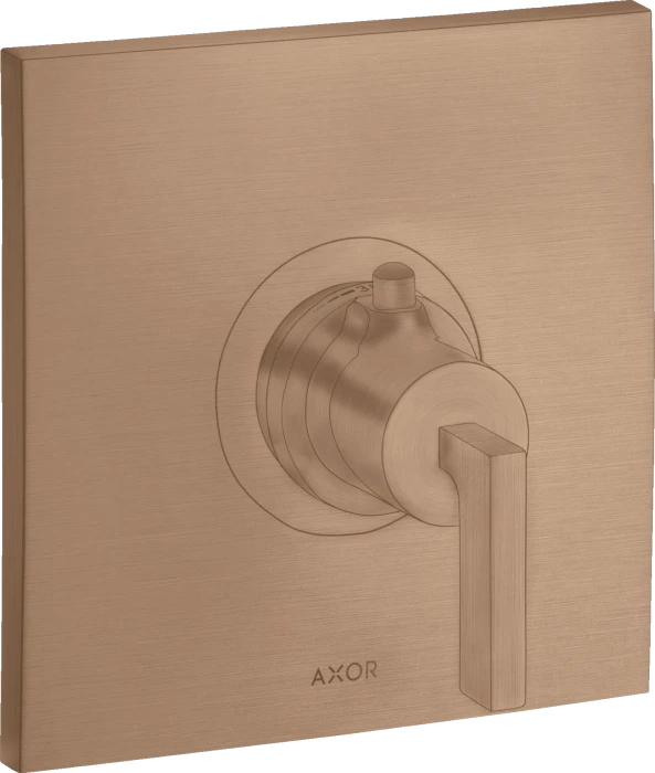 Hansgrohe Axor Citterio Thermostat HighFlow Unterputz mit Hebelgriff brushed red gold