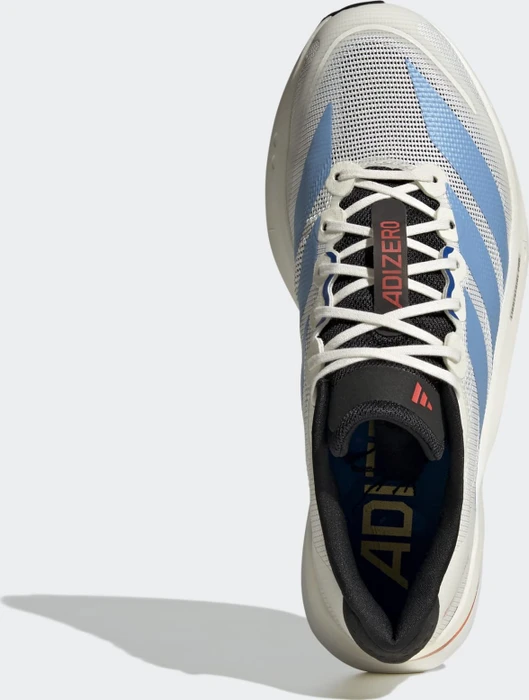 adidas Adizero Boston 13 off white/light blue/gold metallic (Herren)