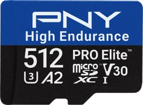PNY Pro Elite High Endurance R100/W90 512GB Kit, UHS-I U3, A2, Class 10