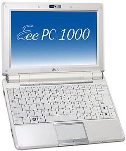 ASUS Eee PC 1000H Go, weiß, Atom N270, 1GB RAM, 160GB HDD, UMTS, DE