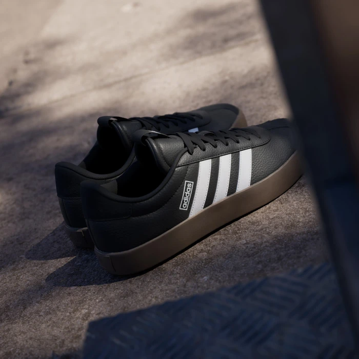 adidas VL Court 3.0 core black/cloud white/gum (Herren)