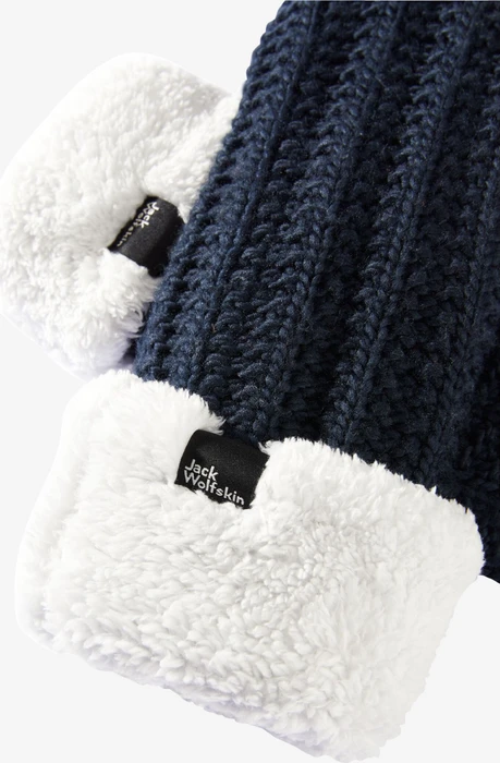Jack Wolfskin Highloft Knit Mitten Handschuhe night blue (Damen)
