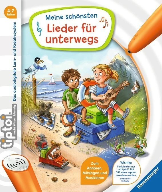 Ravensburger tiptoi Buch: Meine schönsten Lieder für unterwegs
