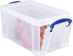 Really Useful Box Aufbewahrungsbox mit Frontklappe, 8l, transparent