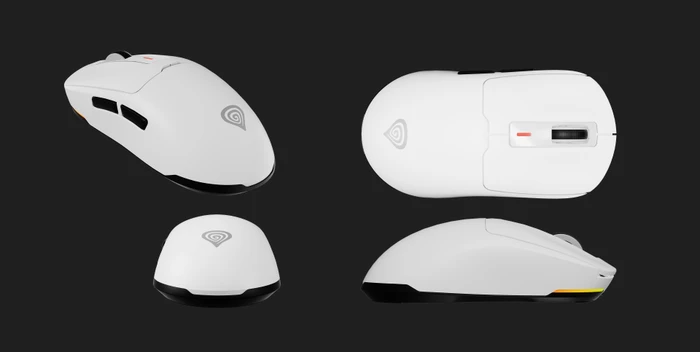 Genesis Zircon 660 Wireless Ultra-Lightweigt Gaming Mouse weiß, USB/Bluetooth