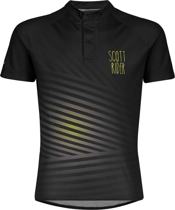 Scott RC Team Trikot kurzarm black/sulphur yellow (Junior)