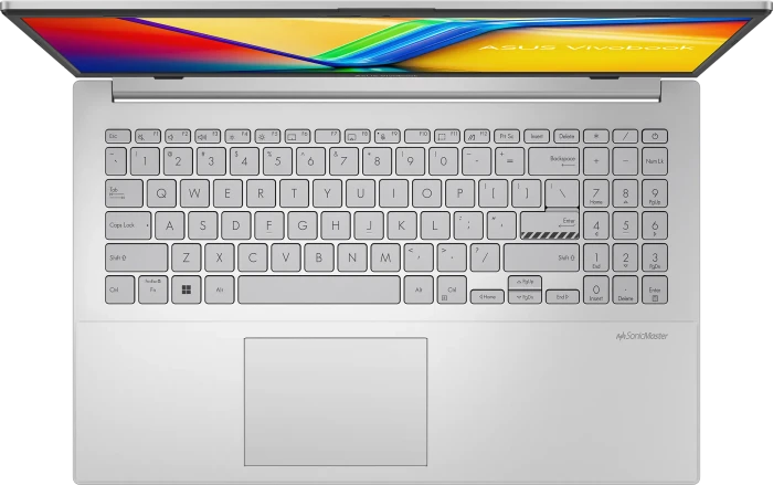 ASUS VivoBook Go 15 OLED E1504FA-L1272W, Cool Silver, Ryzen 5 7520U, 16GB RAM, 512GB SSD, DE