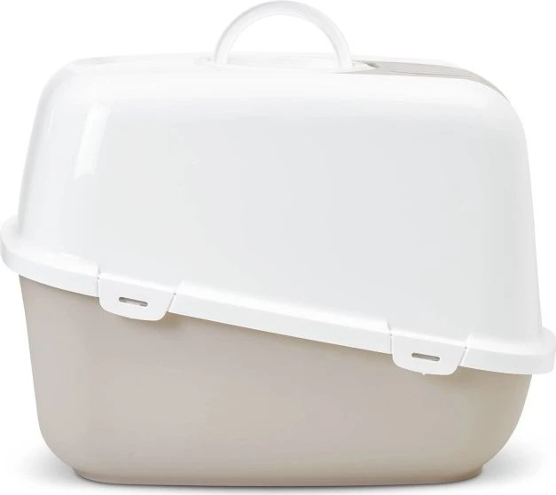 Petgard Nestor Jumbo Katzentoilette XXL, beige/weiß