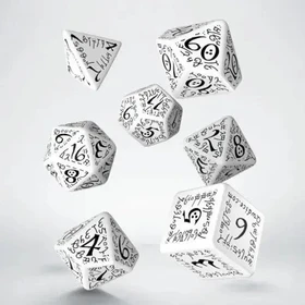 Q-Workshop Würfelset Elvish - white & black