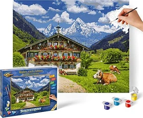 Schipper Arts & Crafts Malen nach Zahlen Bergbauernhof