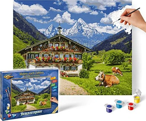 Schipper Arts & Crafts Malen nach Zahlen Bergbauernhof