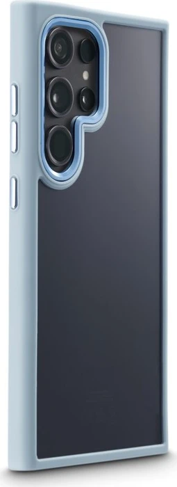 Hama Handyhülle Cam Protect für Samsung Galaxy S24 Ultra transparent\/blau
