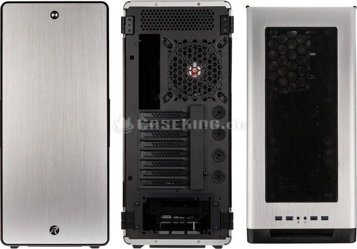 Raijintek Asterion Plus, silber, Acrylfenster