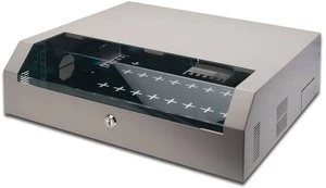 Digitus Professional SoHo-Line Slim Wandschrank 3HE, Sicherheitsglastür, IP2X, 475mm tief